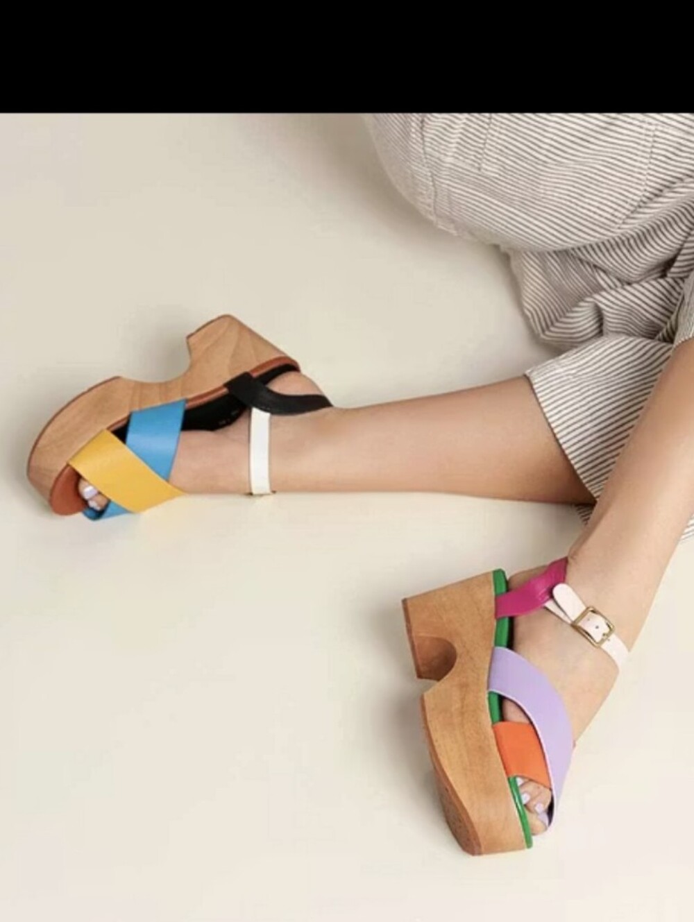 Charlotte Stone Dermot Platform Sandals - Confetti - Picture 3 of 11